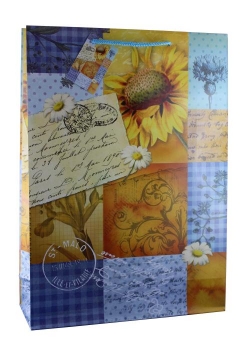 Geschenktasche Mosaik-Sonnenblume gross